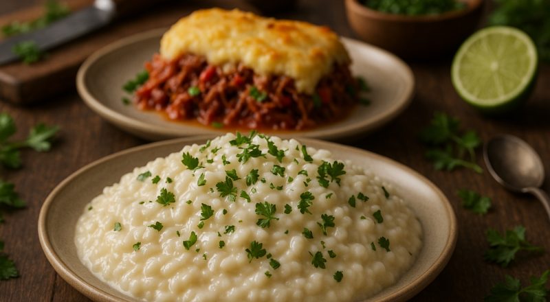 Acompanhamento para escondidinho de carne seca