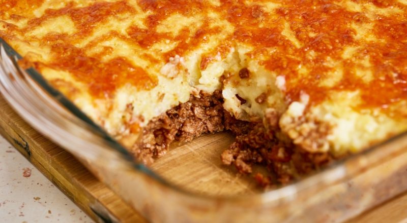 Escondidinho de carne moída