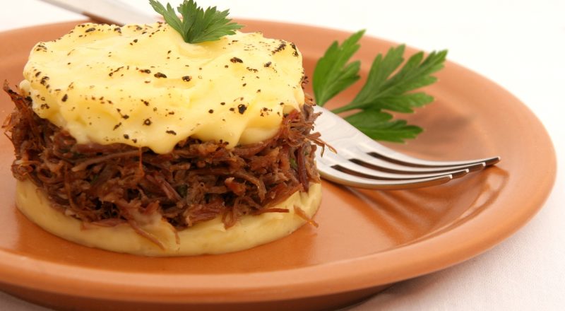 Escondidinho de carne seca