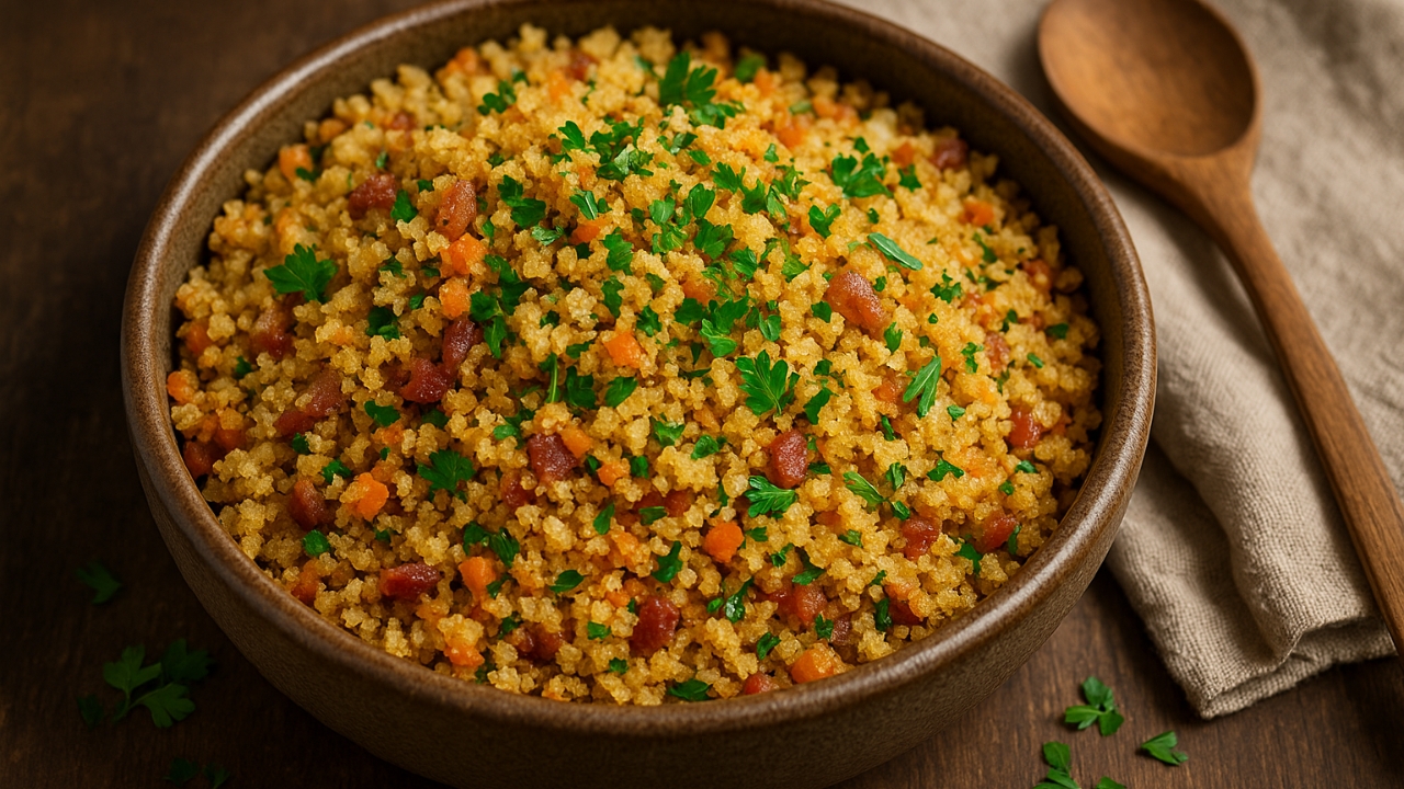 Farofa com farinha panko