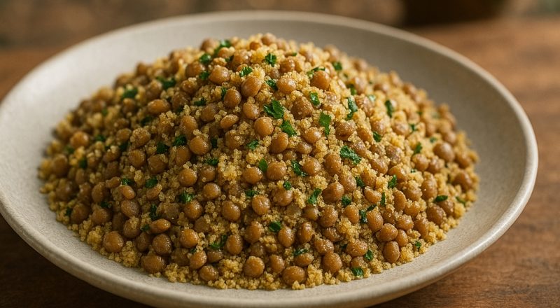 Farofa de lentilha