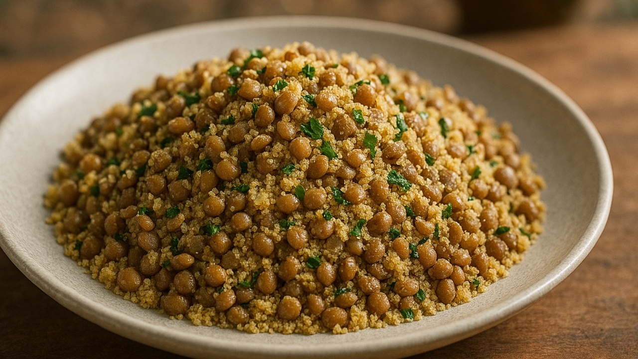 Farofa de lentilha