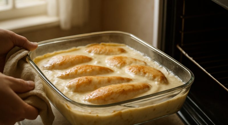 Filé de frango ao molho branco