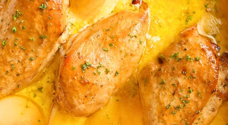 Filé de frango ao molho de maracujá