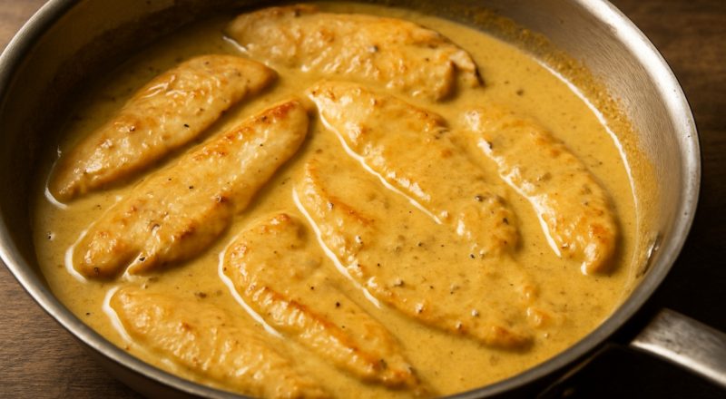 Filé de frango ao molho de mostarda