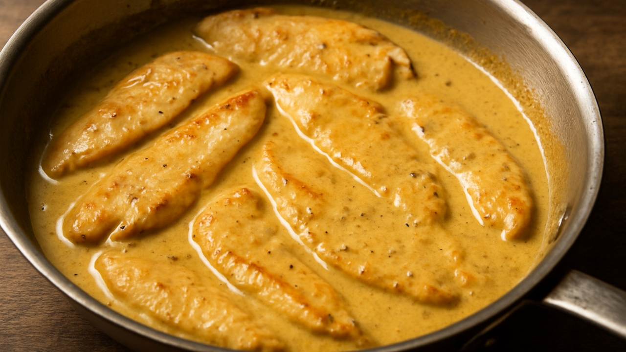Filé de frango ao molho de mostarda