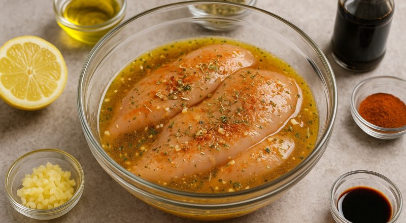Marinada para peito de frango