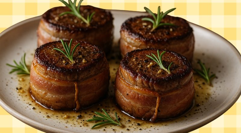 Medalhão de filé mignon no forno