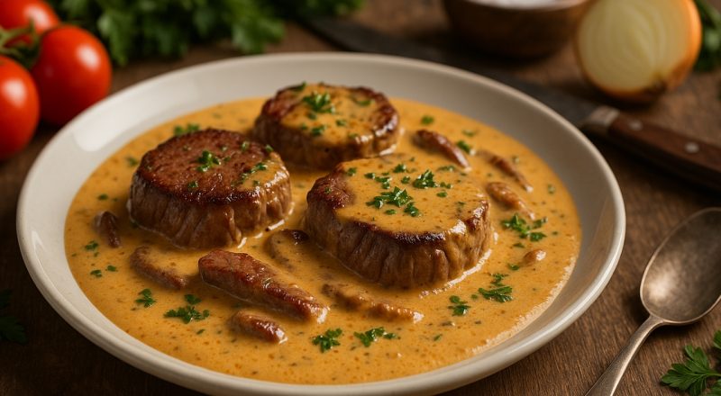 Molho para filé mignon com creme de leite