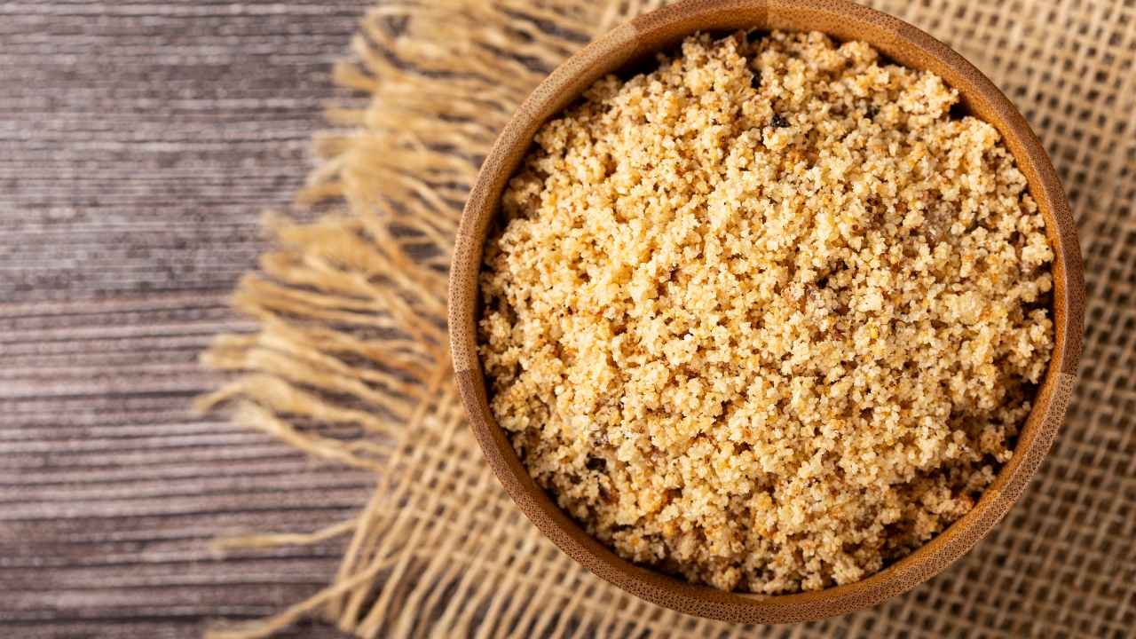 Receita de farofa de manteiga simples