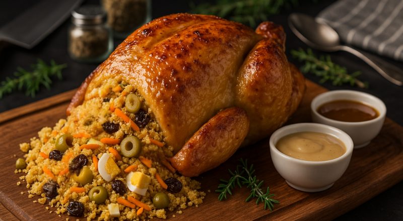 Receita de farofa para rechear frango
