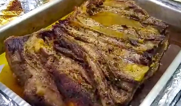 Costela desossada no forno