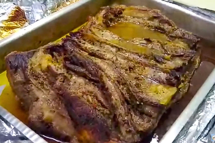 Costela desossada no forno