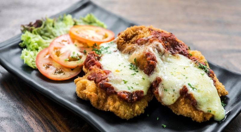 Bife a parmegiana na airfryer
