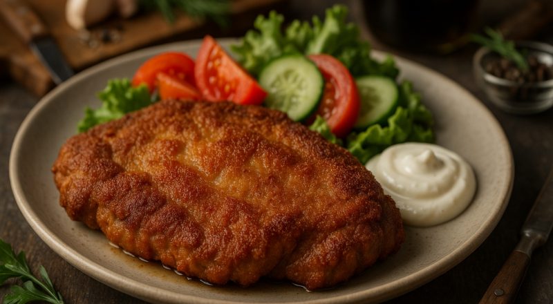 Bife de pernil à milanesa