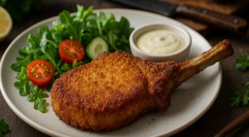 Bisteca de porco à milanesa
