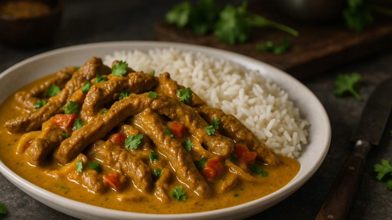 Carne ao curry