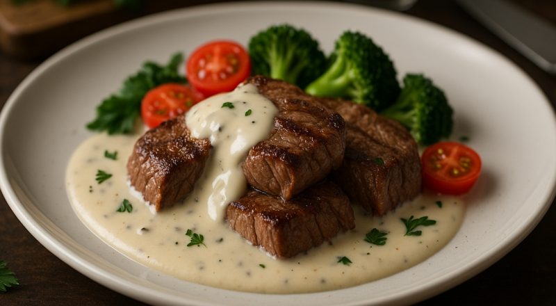 Molho branco para carne