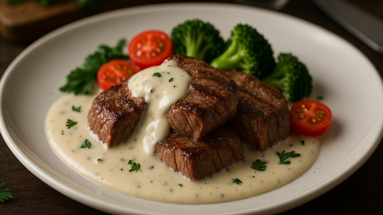 Molho branco para carne