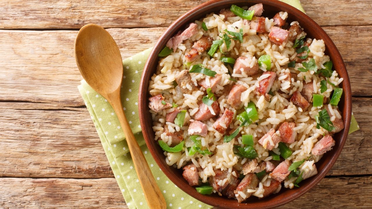 Arroz carreteiro sem carne seca