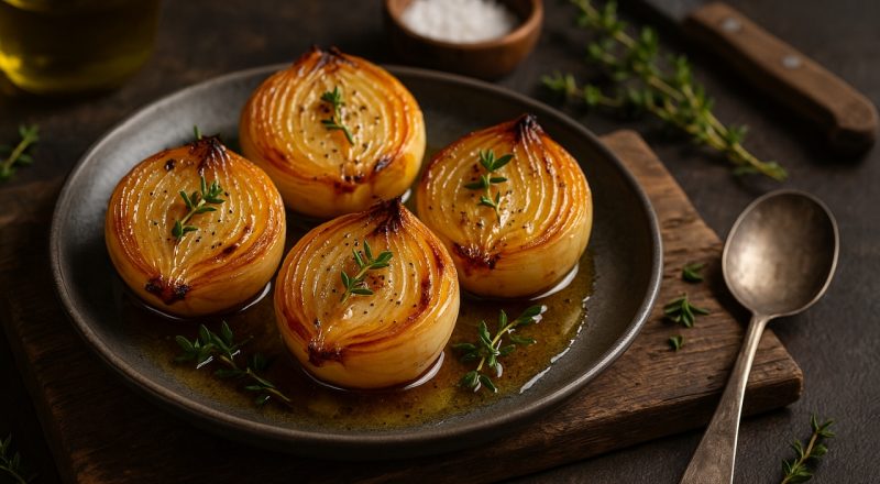 Cebola assada no forno