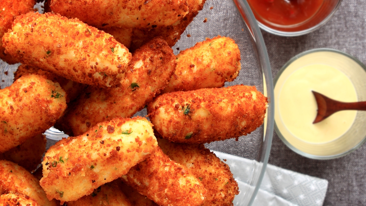 Croquete de frango na airfryer