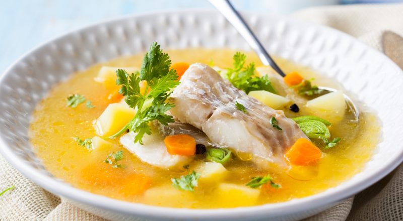 Caldo de tilápia