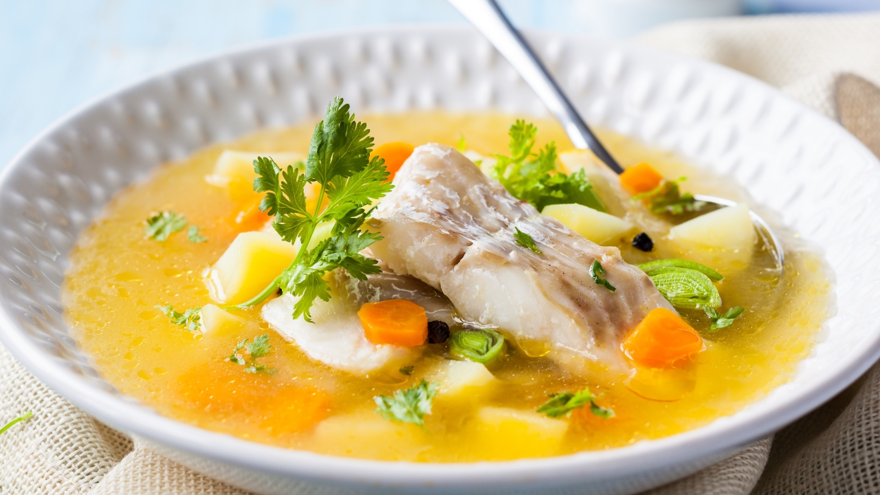 Caldo de tilápia