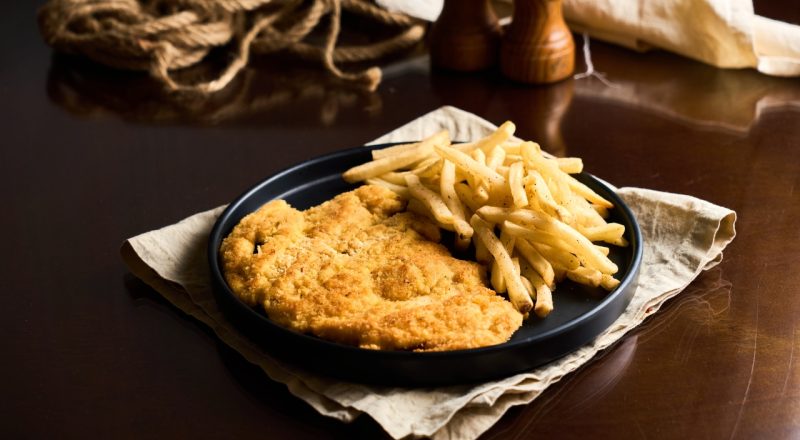 Carne de porco à milanesa