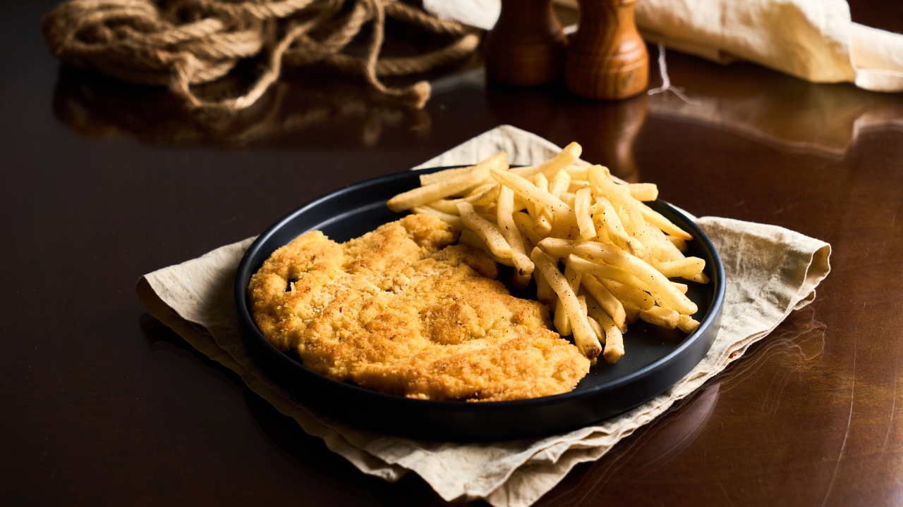 Carne de porco à milanesa