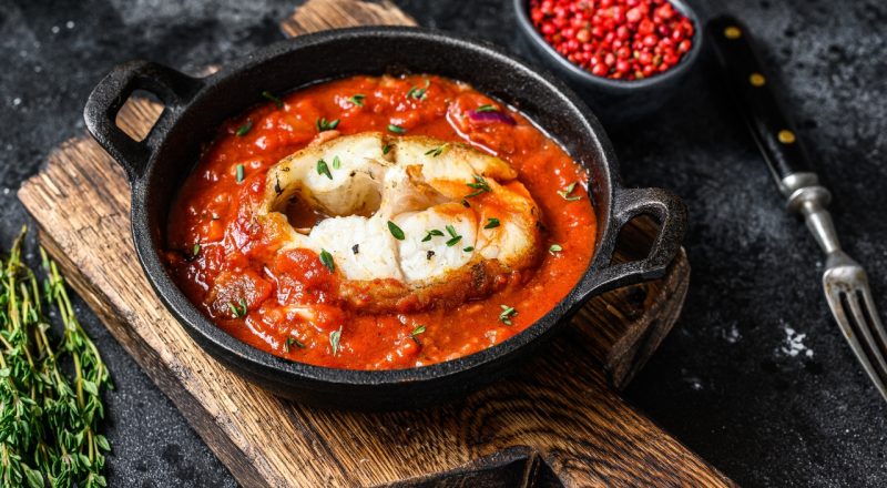Filé de pescada ao molho