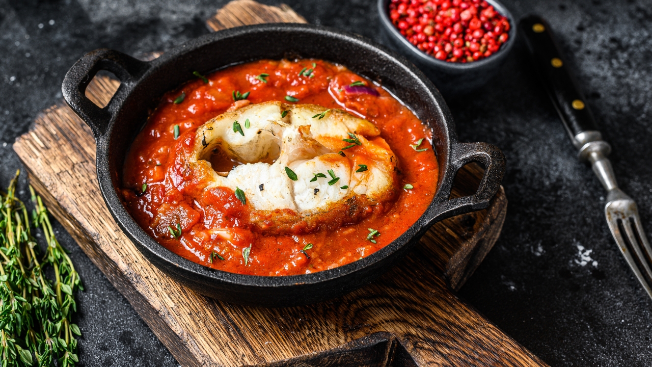 Filé de pescada ao molho