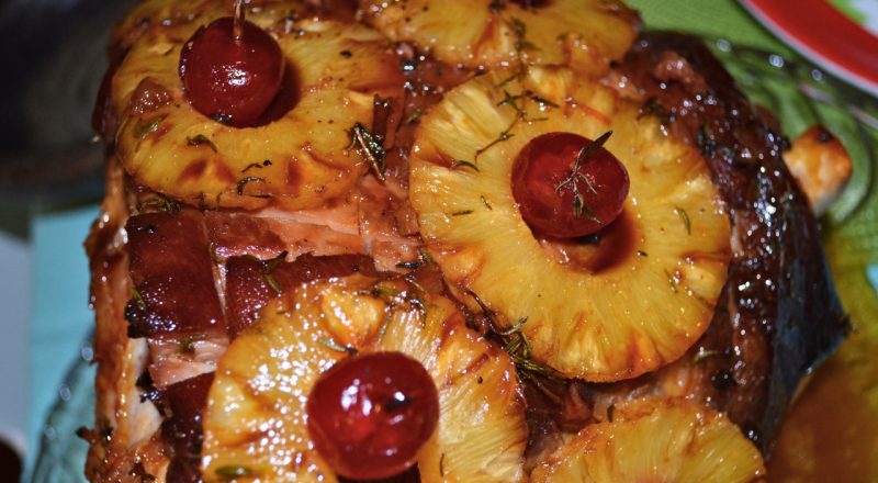 Receita de tender com abacaxi, mostarda e mel