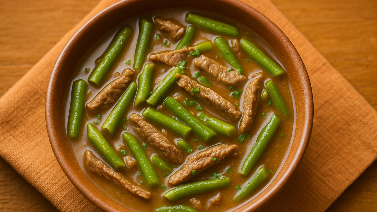 Carne com vagem