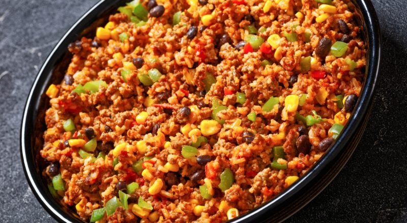 Carne moída no forno