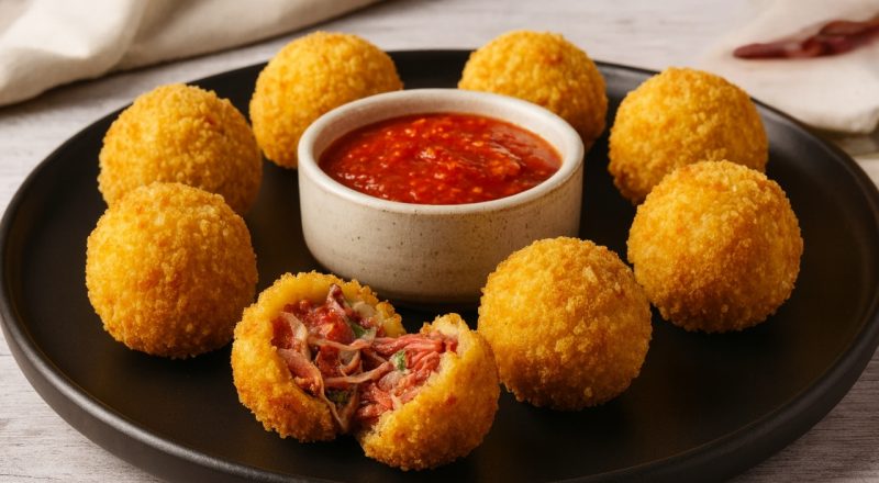 Bolinho de carne seca