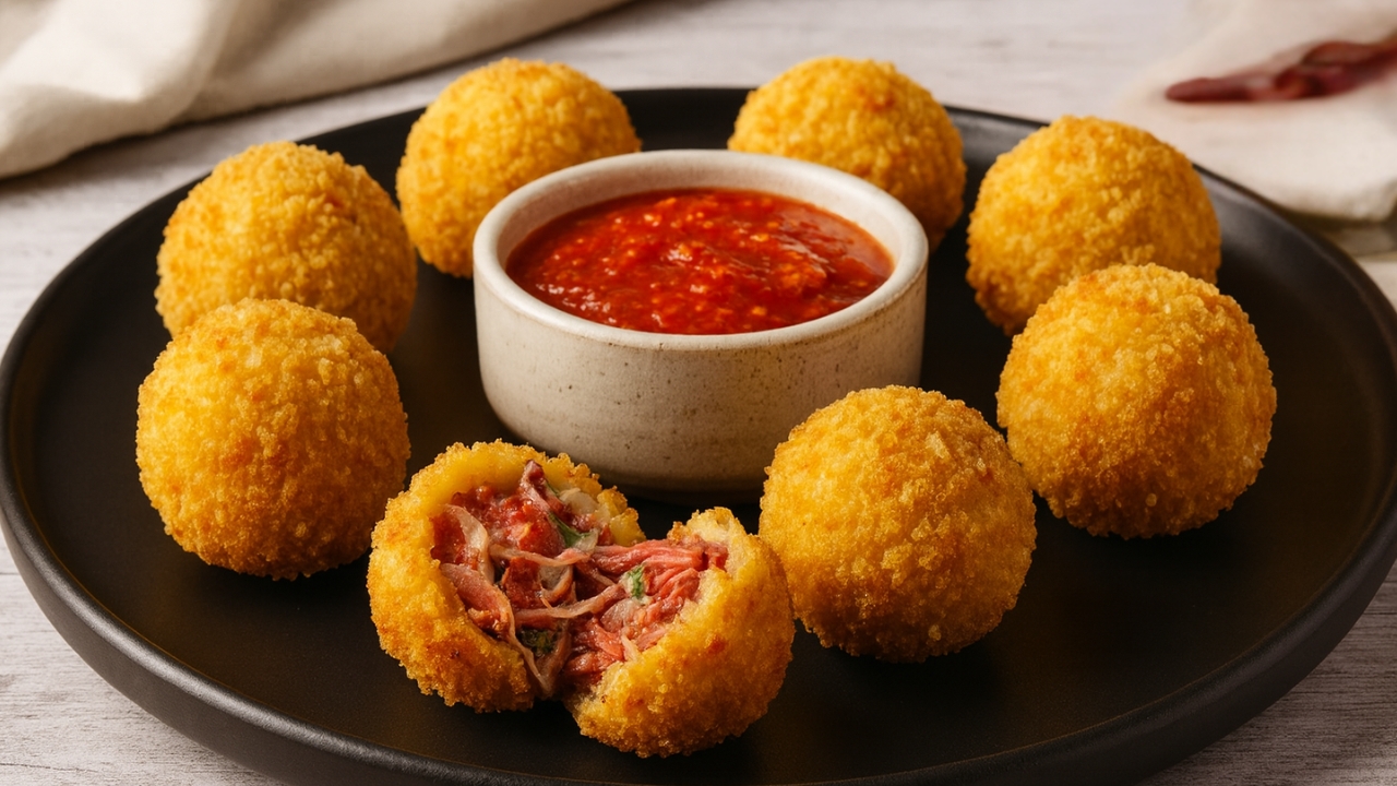 Bolinho de carne seca