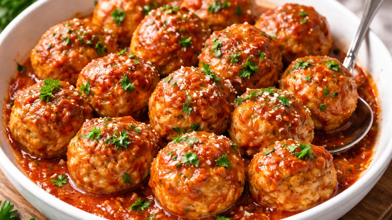 Almôndegas de frango fit