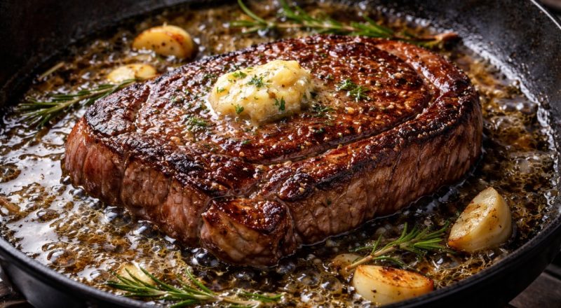 Como fazer um bife suculento na frigideira