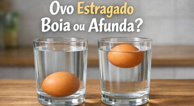 Ovo estragado boia ou afunda