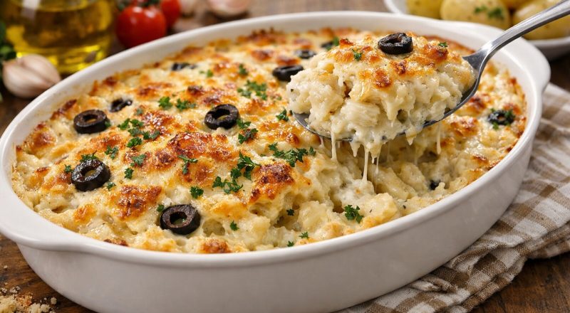 Bacalhau gratinado com molho branco