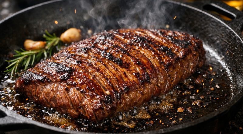 Como fazer bife do vazio na frigideira