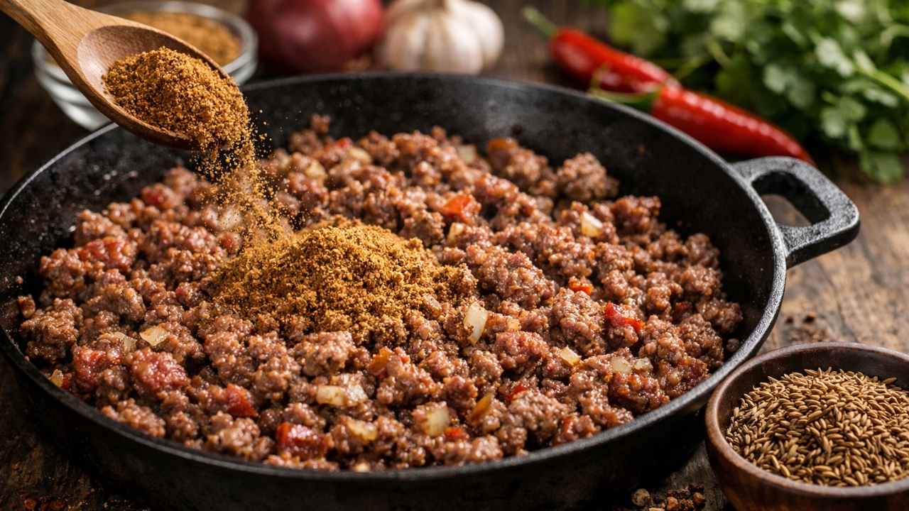 Como usar cominho na carne