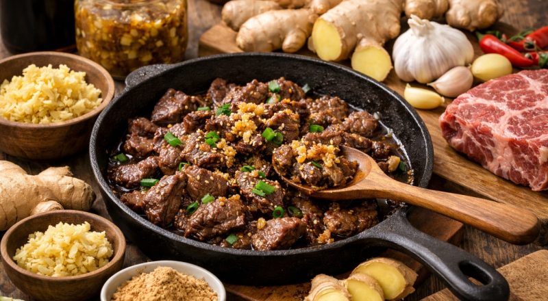 Como usar gengibre na carne