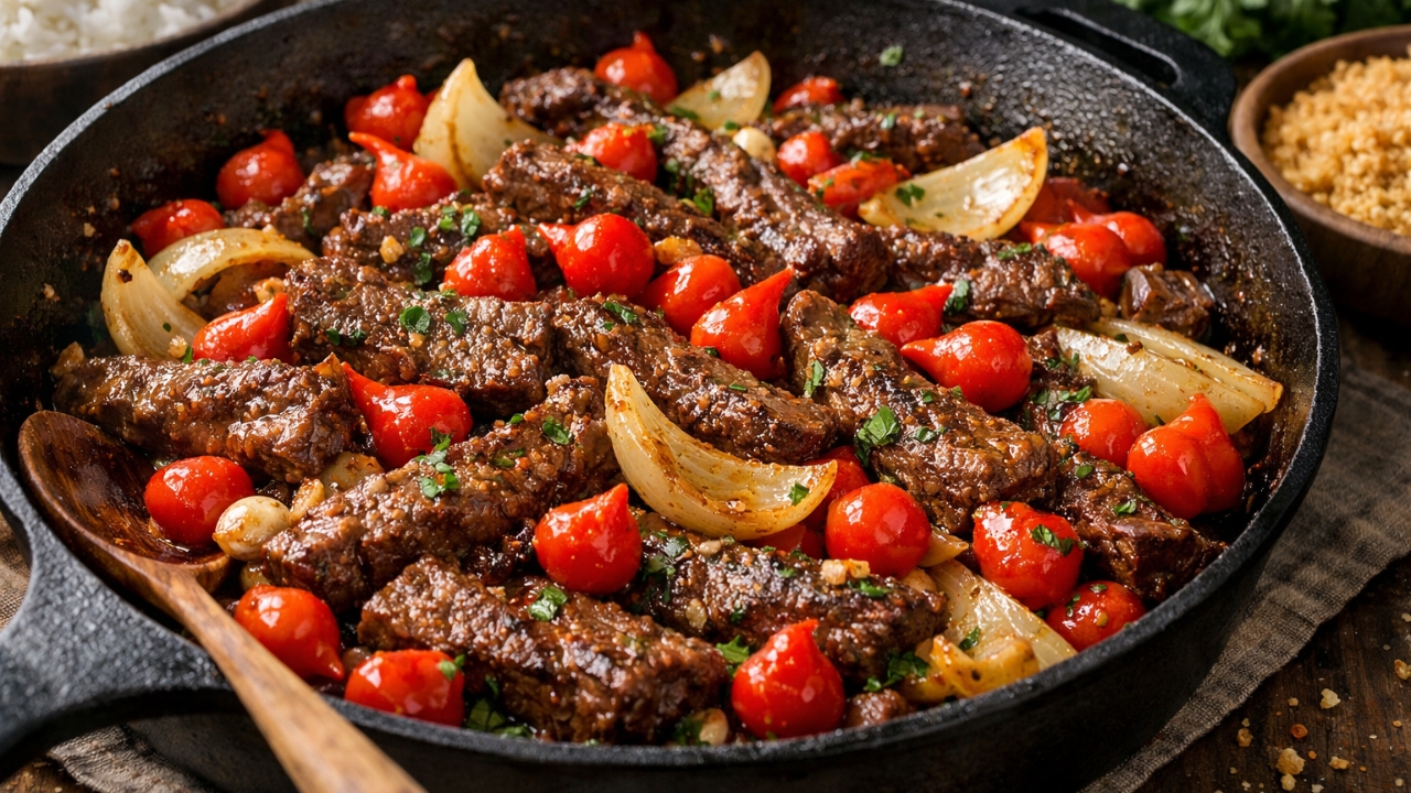 Como usar pimenta biquinho na carne