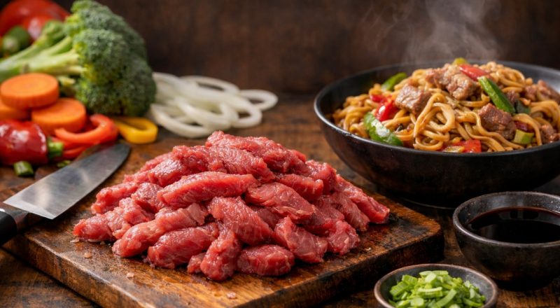 Qual a melhor carne para fazer yakissoba