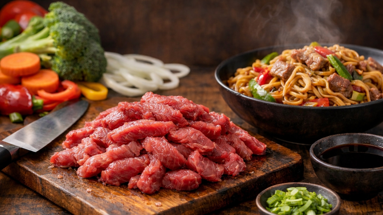 Qual a melhor carne para fazer yakissoba