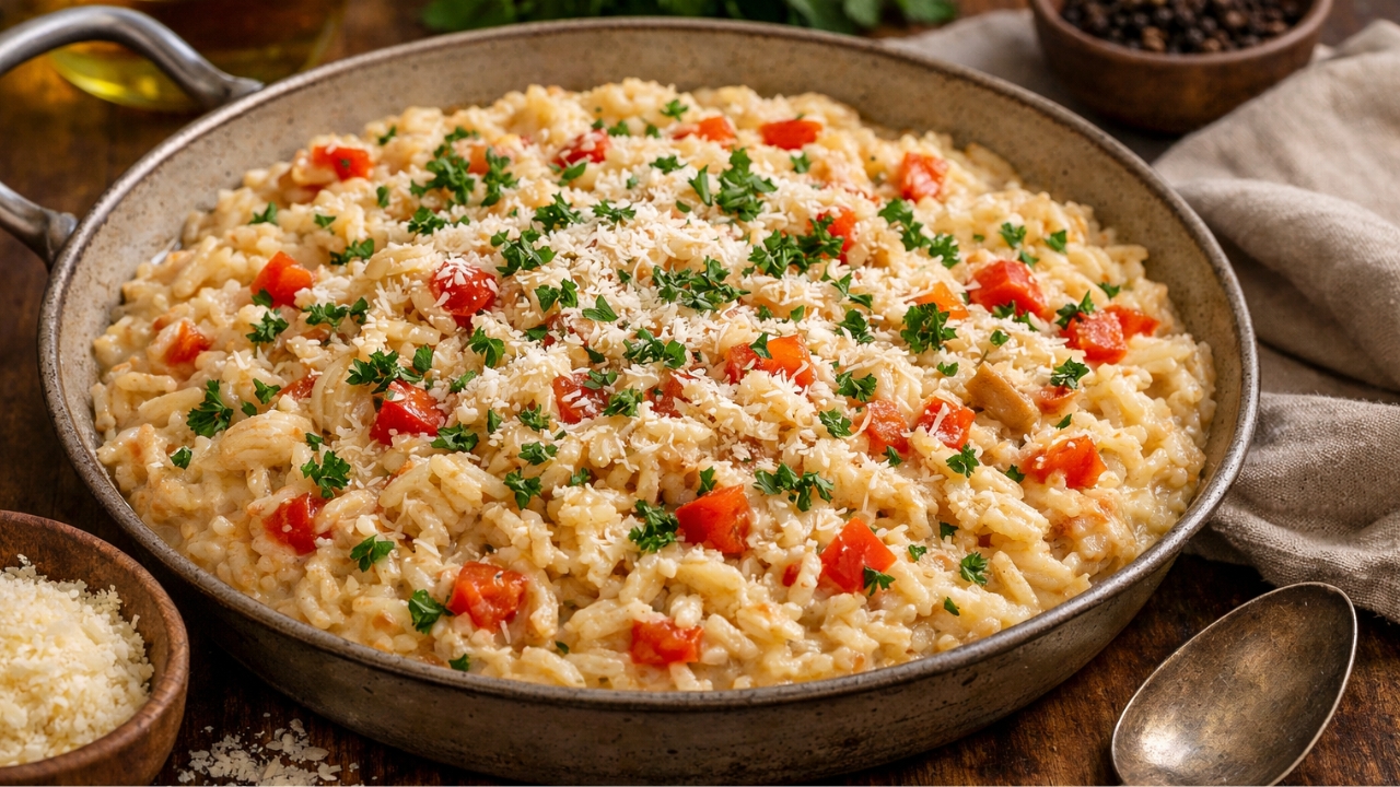 Arroz de bacalhau cremoso
