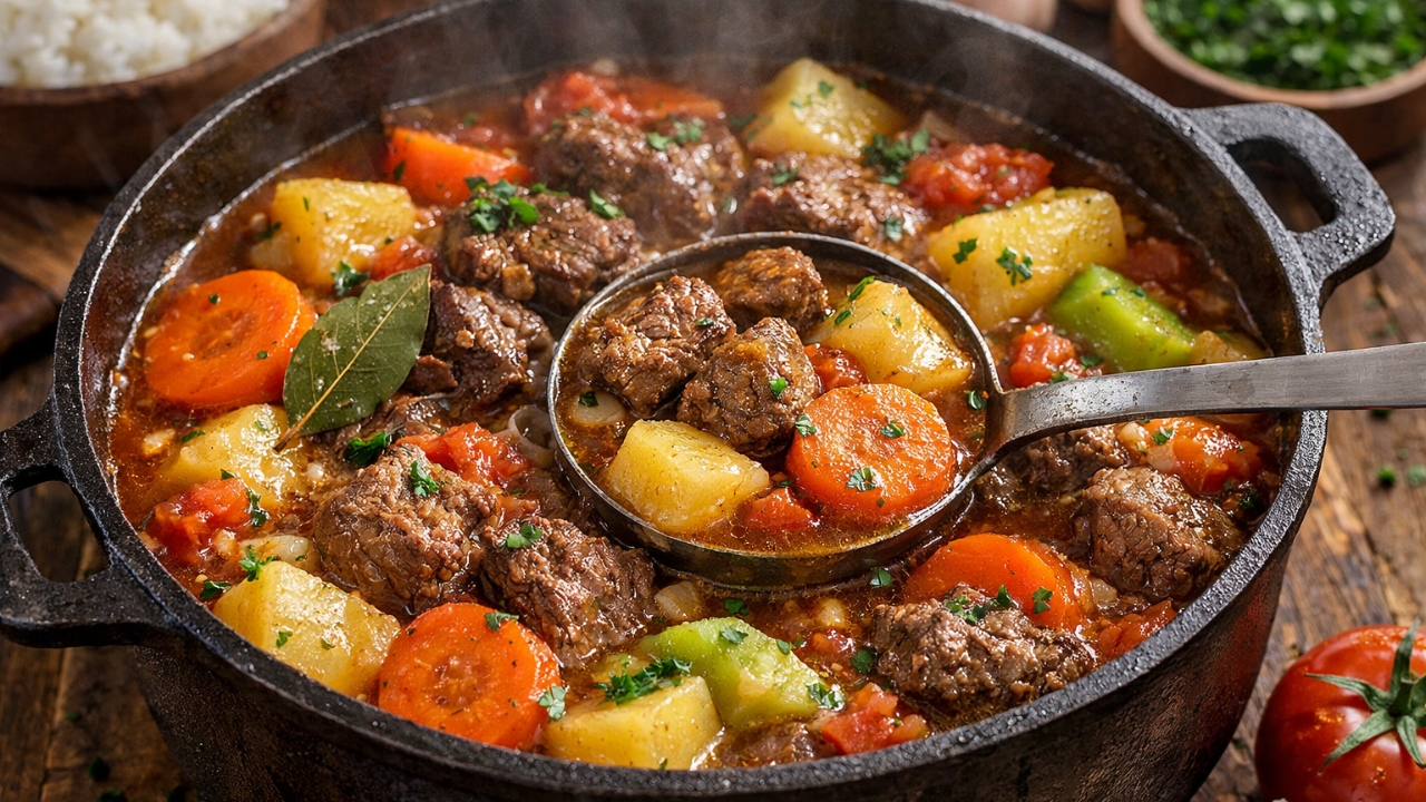 Como fazer cozidão de carne com legumes