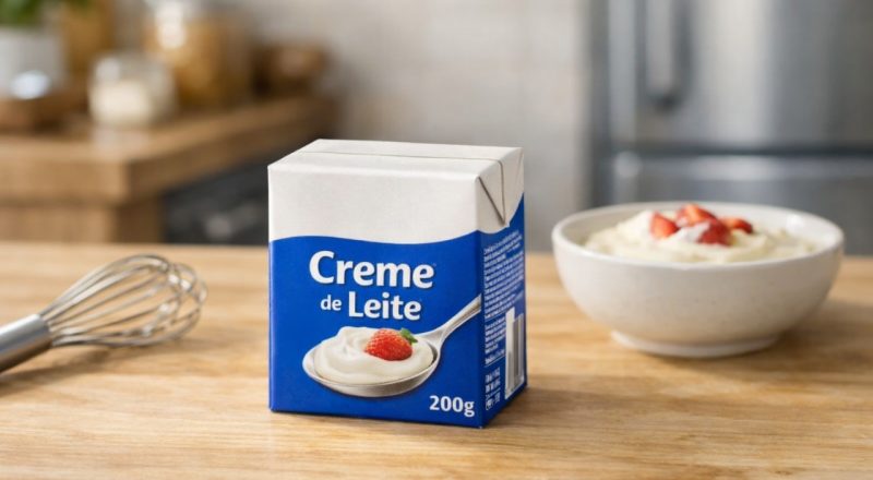 Creme de leite fechado pode ficar fora da geladeira